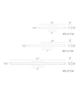  Mini Vogue 36in 3000K LED Bath Vanity & Wall Light