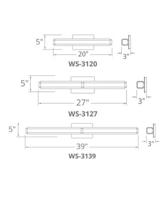  Vogue 39in 3000K LED Bath Vanity & Wall Light