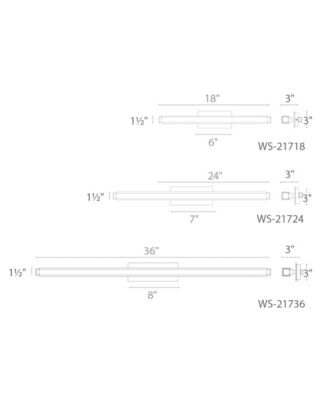  Mini Vogue 18in 3000K LED Bath Vanity & Wall Light