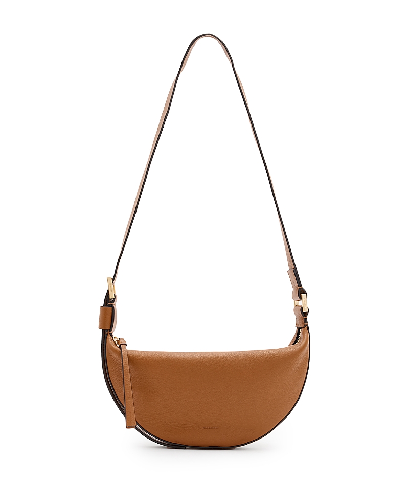 ALLSAINTS HALF MOON LEATHER CROSSBODY