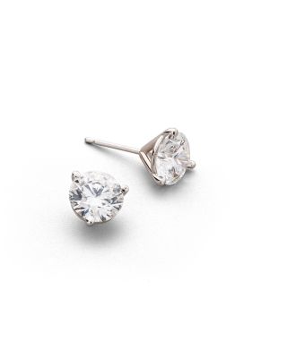  Certified Lab Grown Diamond Stud Earrings in 14K Yellow or White Gold, 3.0 ct. t.w.