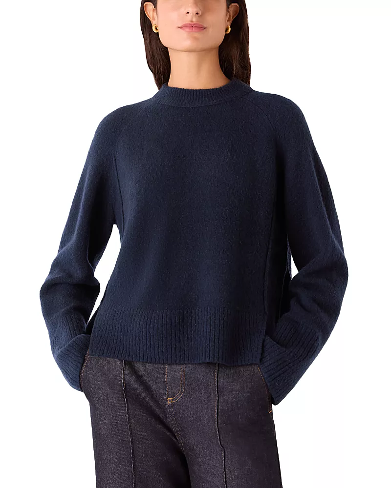 Whistles Side Split Knit Top
