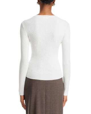 Elda Chain Crewneck Pullover Sweater