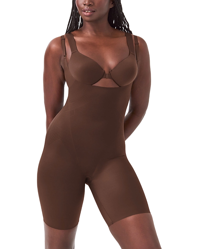 SPANX THINSTINCTS 2.0 OPEN BUST MID THIGH BODYSUIT