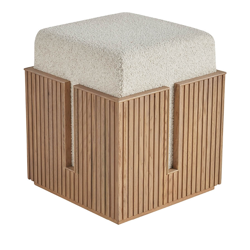 Universal Carmen Bunching Stool In Ivory/beige