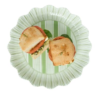 Cabana Stripe Melamine Dinner Plate, Set of 4