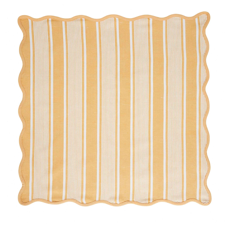 Juliska Cabana Stripe Napkin, Set Of 4 In Sunshine