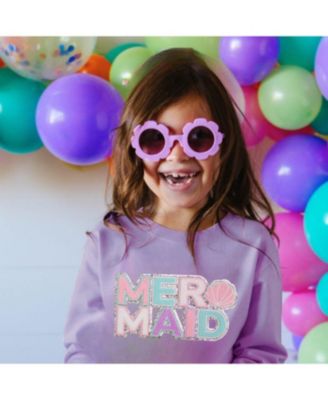  Girls' Mermaid Patch Sweatshirt - Little Kid, Big Kid