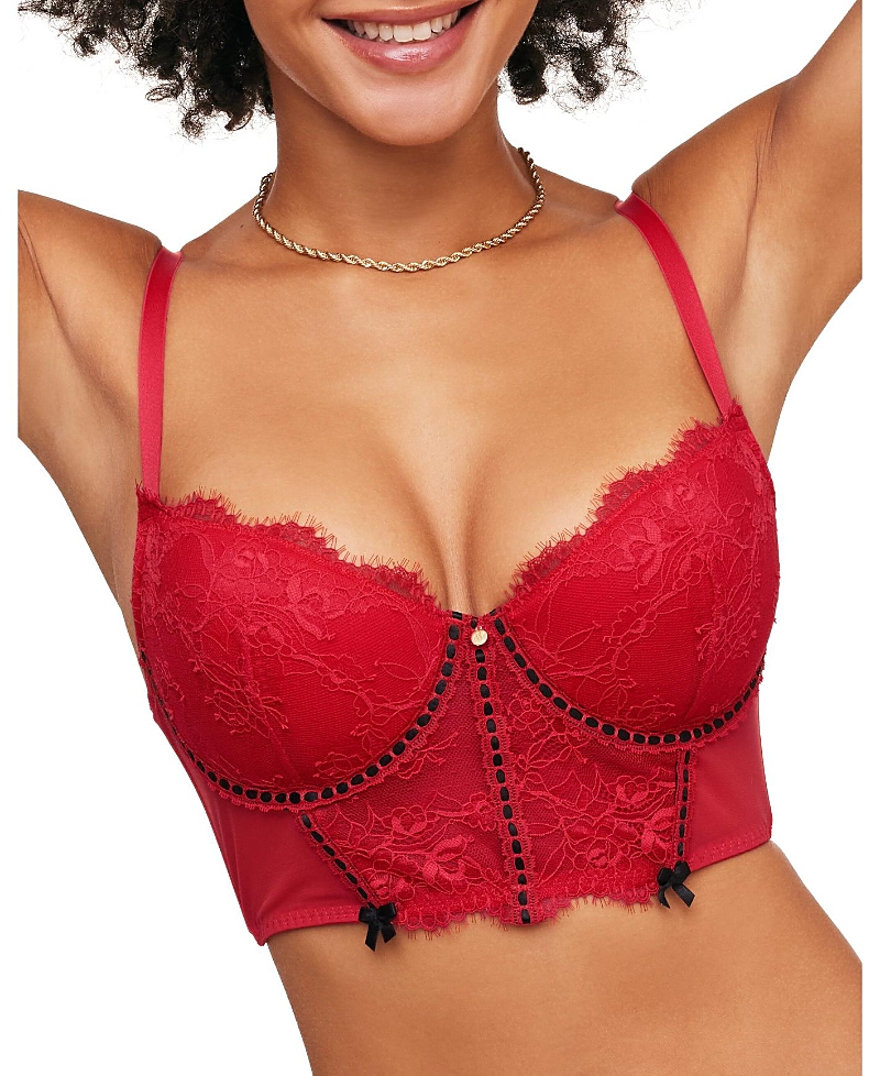 Shop Adore Me Women's Yara Contour Demi Bra In Dark Red