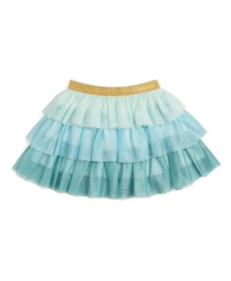 Girls' Aqua Petal Tutu Skirt - Baby