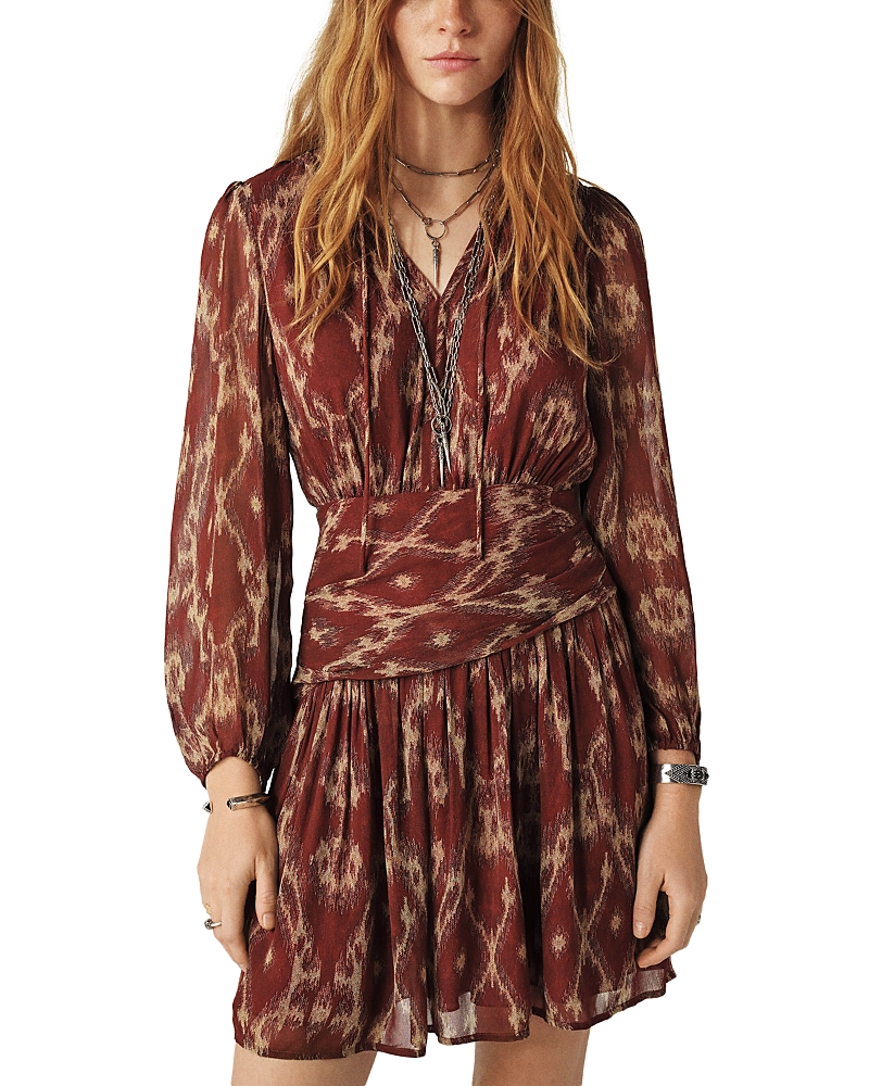 ba & sh Minthe Tie Neck Dress