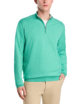Peter Millar - Crown Coolspun Cotton Quarter Zip Sweater