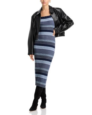 Ramy Brook - Cheval Striped Square Neck Dress