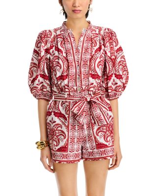 Tropical Cameo Romper
