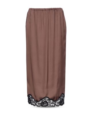 PINKO - Gabbia Gonna Satin Skirt