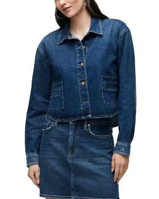 Hudson Cuffed Cropped Denim Jacket