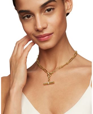 Lexington Chain Necklace in 18K Yellow Gold with Diamonds, 18"