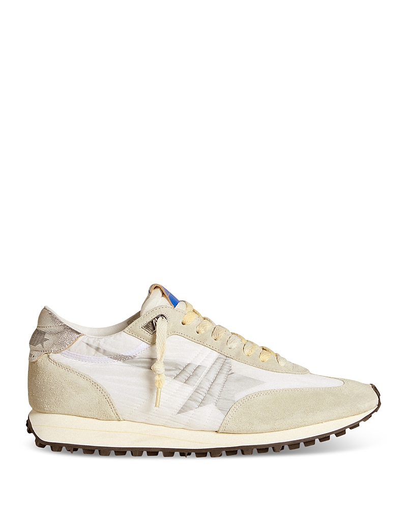 Golden Goose Men's Running Marathon Low-top Sneakers In White Grey