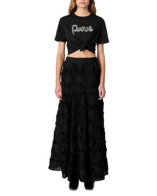 Long Embroidered Skirt
