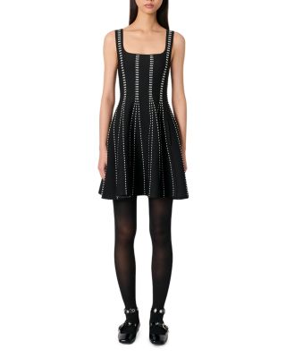 Maje Short Jacquard Knit Dress | Bloomingdale's