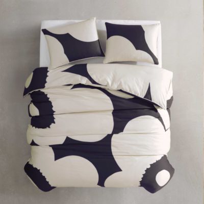 Iso Unikko Cotton 3 Piece Duvet Cover Set, Full Queen