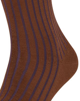 Shadow Mercerized Cotton & Nylon Dress Socks