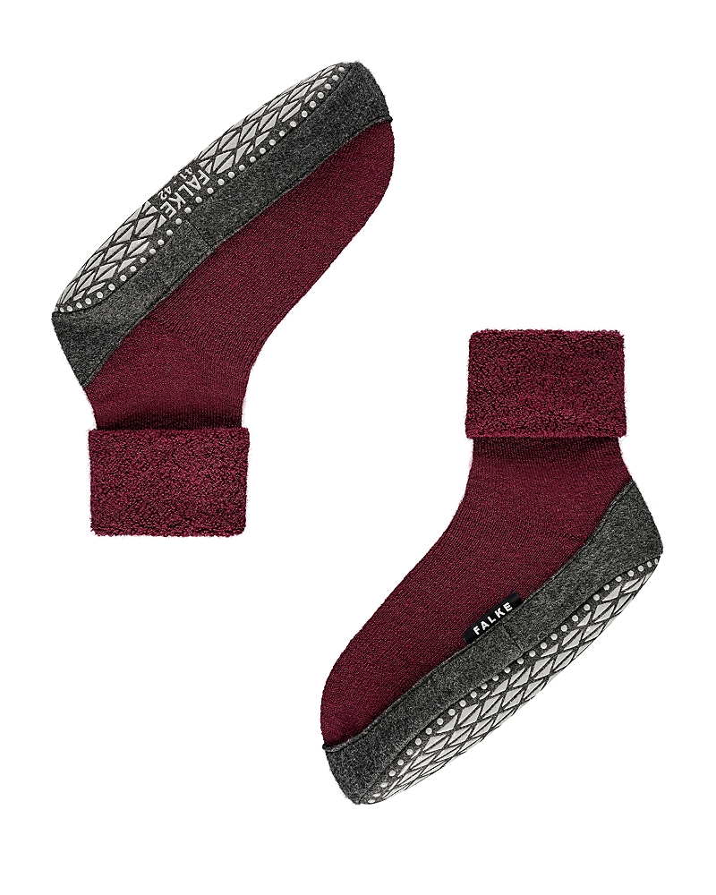 Falke Men's Cozy Shoe Grip Socks In Barolo
