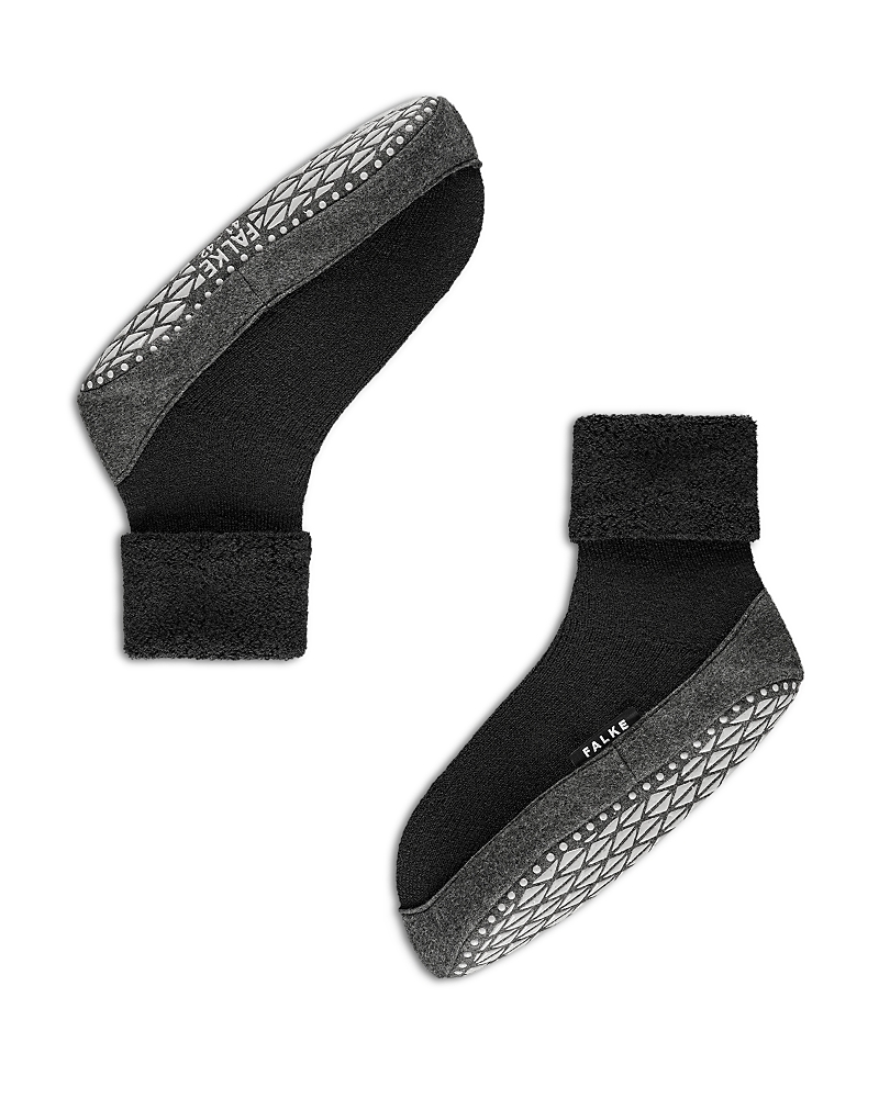 Shop Falke Cosyshoe Socks In Black