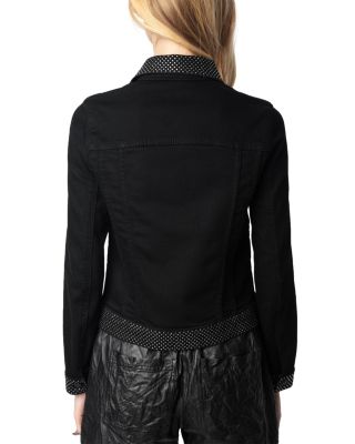 Kioky Rhinestone Denim Shirt