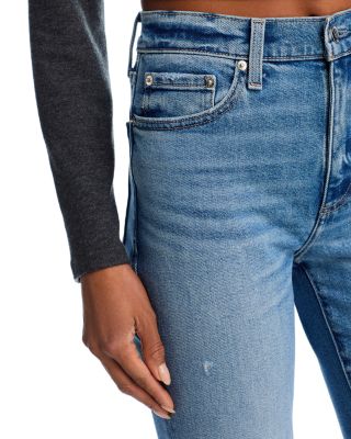 Lennon High Rise Crop Bootcut Jeans in Rhythm Vintage