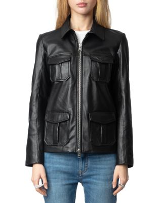 Zadig & Voltaire - Lienna Embossed Leather Jacket