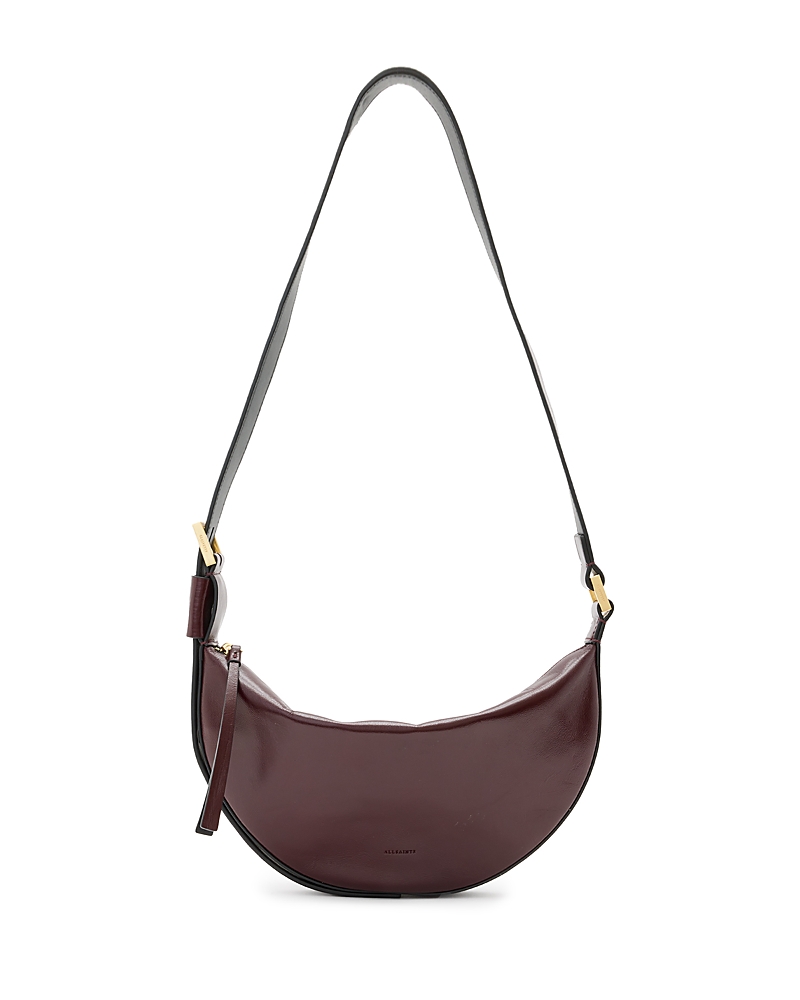 ALLSAINTS HALF MOON LEATHER CROSSBODY