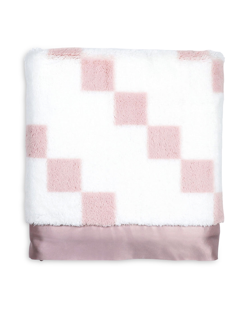 Little Giraffe Luxe Stairway Blanket - Baby In Dusty Pink