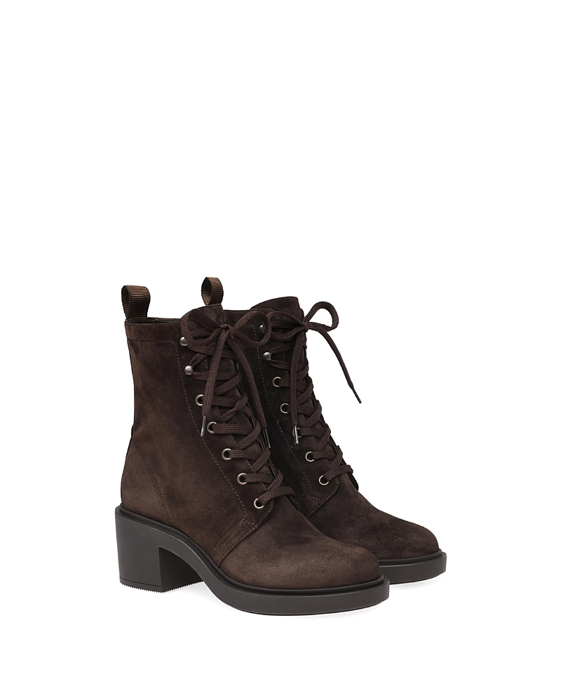 Gianvito Rossi Women's Foster Biker Boots In Brown