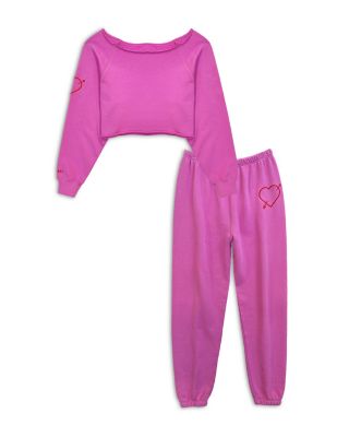 Girls' Shane Off Shoulder Cropped Sweatshirt - Big Kid