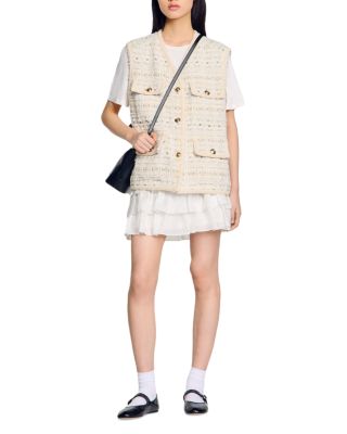 sandro★Veste courte en tweed ジャケット Sandro Cropped Tweed Jacket | Saks Fifth Avenue