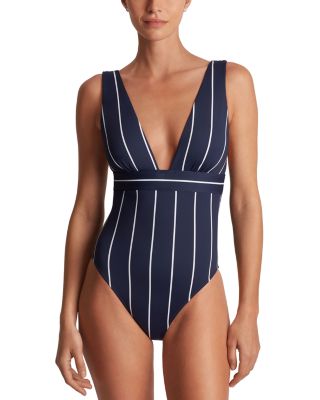 Ralph Lauren - Plunging Neck Swimsuit