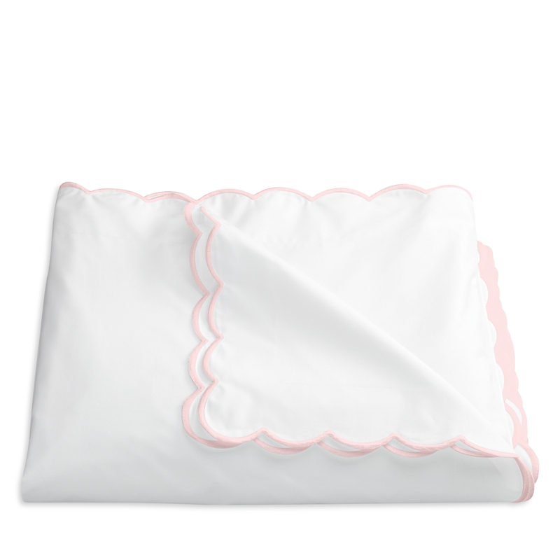Matouk Dakota Percale Duvet Cover, Full/queen In Pink