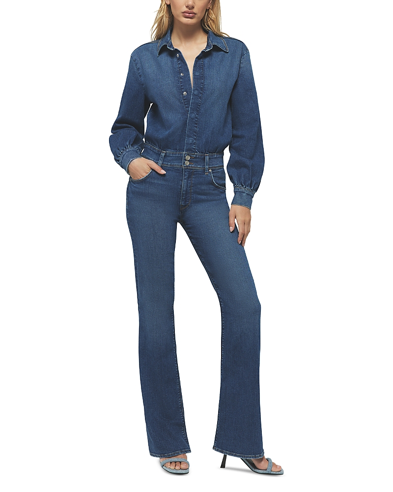 Hudson X Rivet The Designer Denim Jumpsuit In Azul