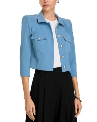 L'AGENCE - Kumi Button Front Crop Jacket