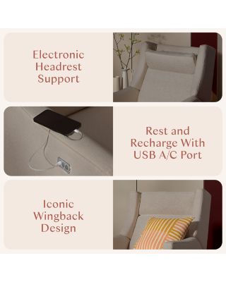 Kiwi Plus Power Recliner and Swivel Glider with Power Adjustable Headrest and USB Port