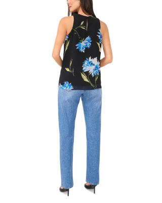 Shirred High Neck Blouse