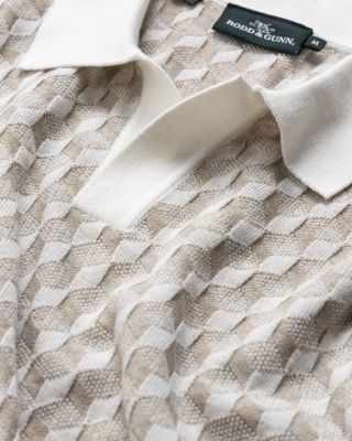 Galdfield Regular Fit Textured Knit Polo Shirt