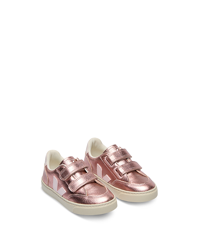 Veja Unisex Small V 12 Sneakers - Little Kid In Nacre Lassi