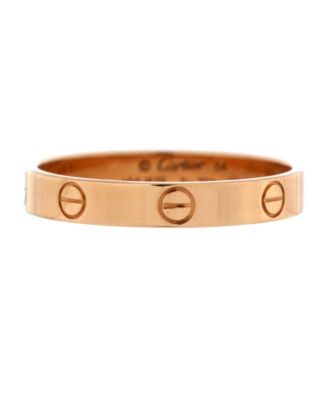 Pre-Owned Cartier Love Wedding Band Ring 18K Rose Gold