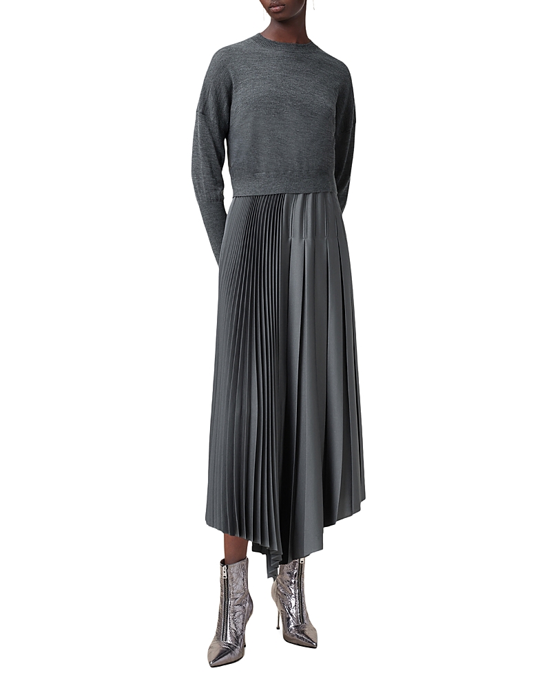 Allsaints Adriana Sweater & Pleated Dress