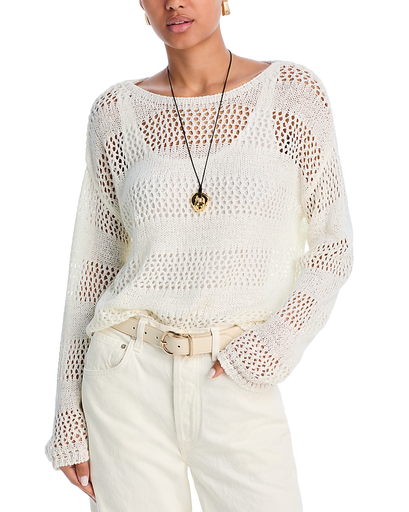BELLA DAHL OPEN KNIT SWEATER