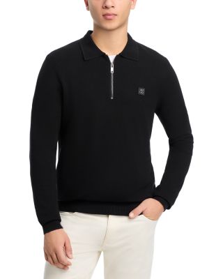 HUGO - Sastone Regular Fit Quarter Zip Sweater