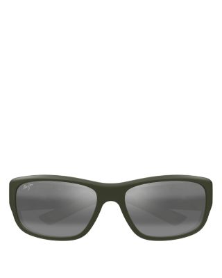 Maui Jim Mauklele Rectangle Sunglasses, 64mm | Bloomingdale's