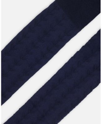  Unisex Tonal Jacquard Tights Off White